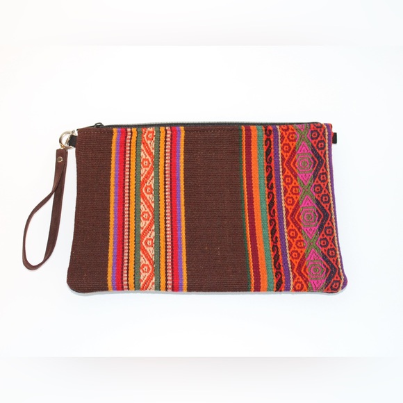 Peruvian Cusco Textile Bag | Clutch, Wristlet, Shoulder Bag, Crossbody Bag - Picture 1 of 5